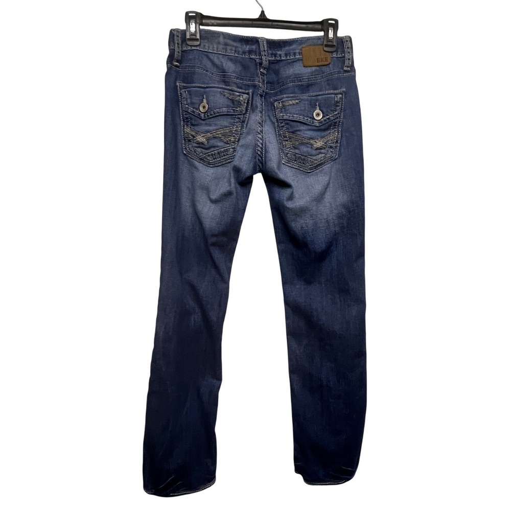 BKE Aiden Mens Bootcut Jeans 29x30 Distressed Shredded‎ Grunge Streetwear Y2K